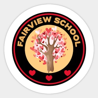 Fairview School Valentine's Day Sticker
